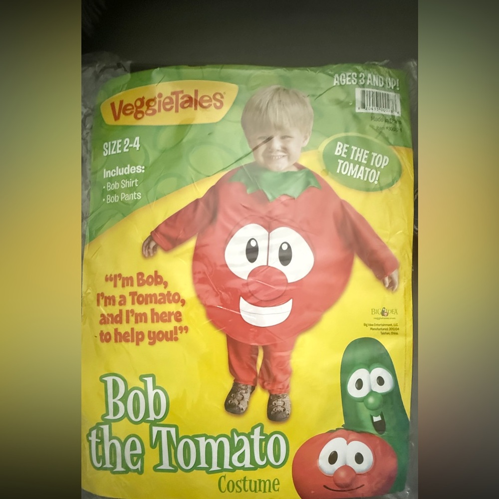 Bob the tomato veggie tales costume